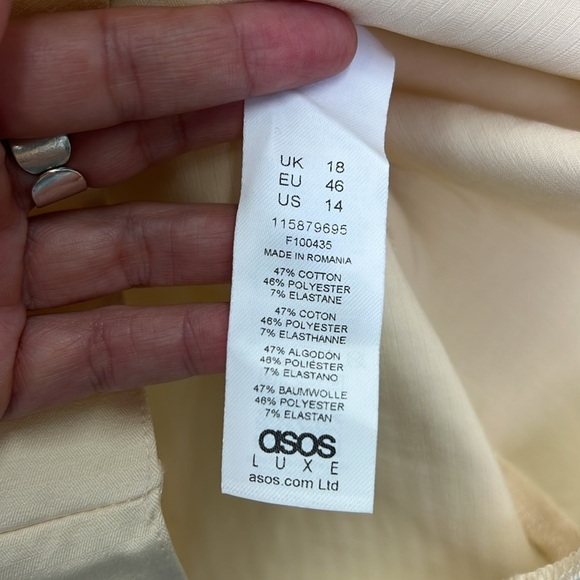 ASOS - NWT Luxe Curve Strength Detachable Belted Extreme Sleeve Dress Size 14 - Picture 10 of 12